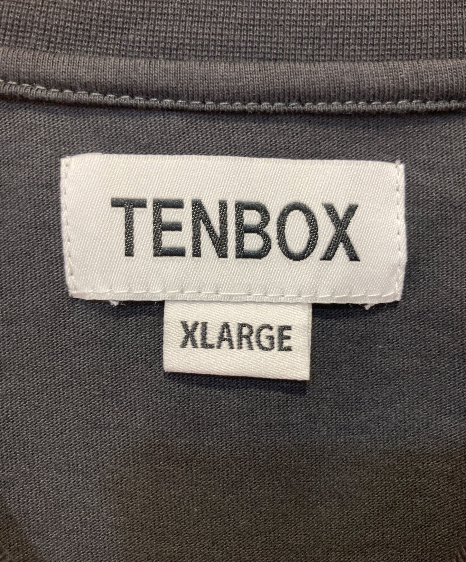 中古・古着通販】TENBOX (テンボックス) プリントTシャツ ブラック 
