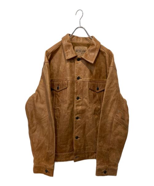 中古・古着通販】GAP (ギャップ) レザージャケット ブラウン サイズ:XL