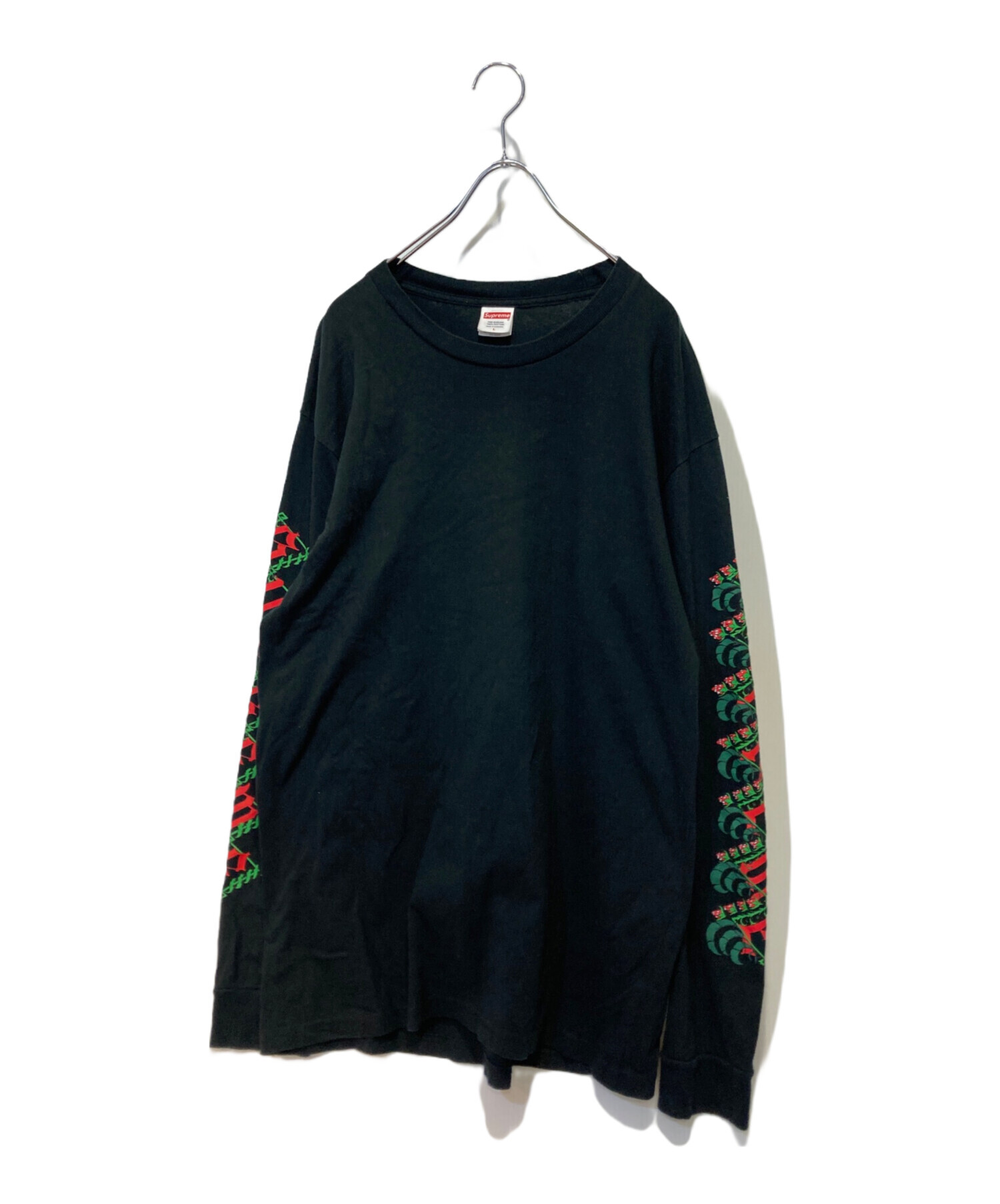 中古・古着通販】Supreme (シュプリーム) 長袖Tシャツ ブラック サイズ 