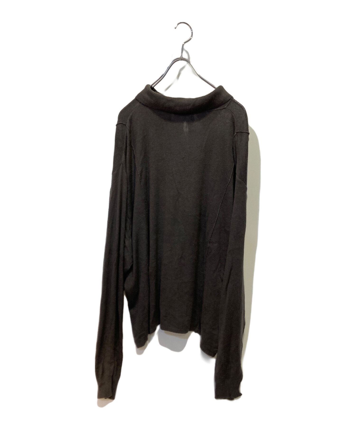 中古・古着通販】KAIKO (カイコー) KAIKO BOX KNIT SHIRT ブラウン
