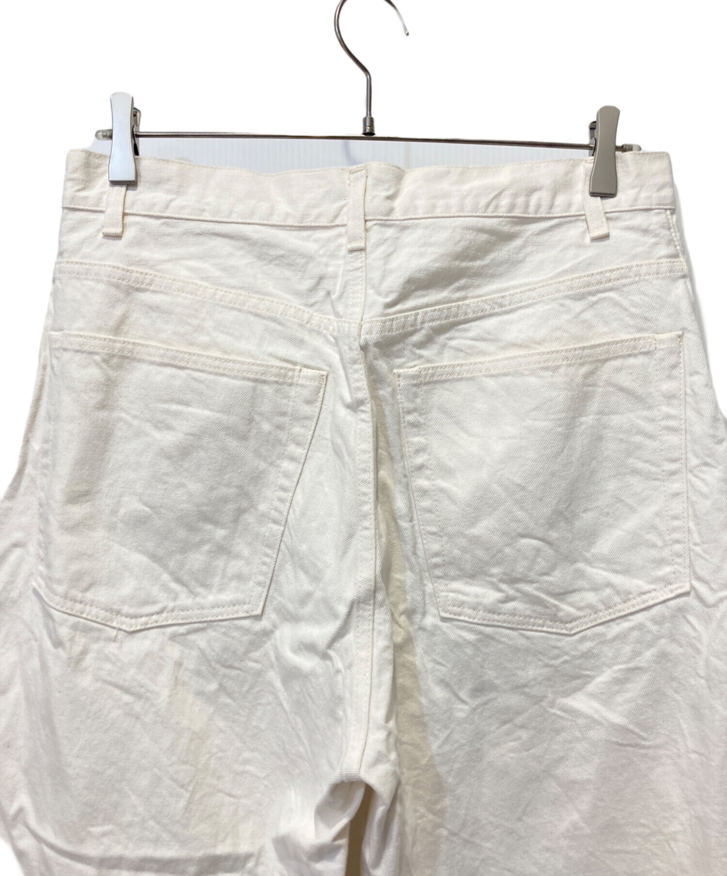 中古・古着通販】YLEVE (イレーヴ) 13.5oz DENIM BAGGY ホワイト