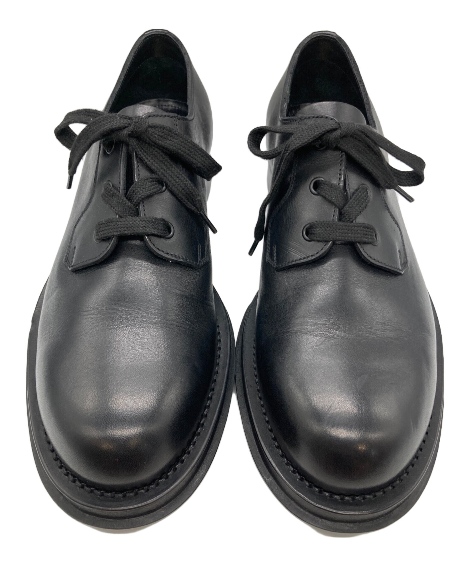 中古・古着通販】PRADA (プラダ) プレーントゥダービーシューズ 