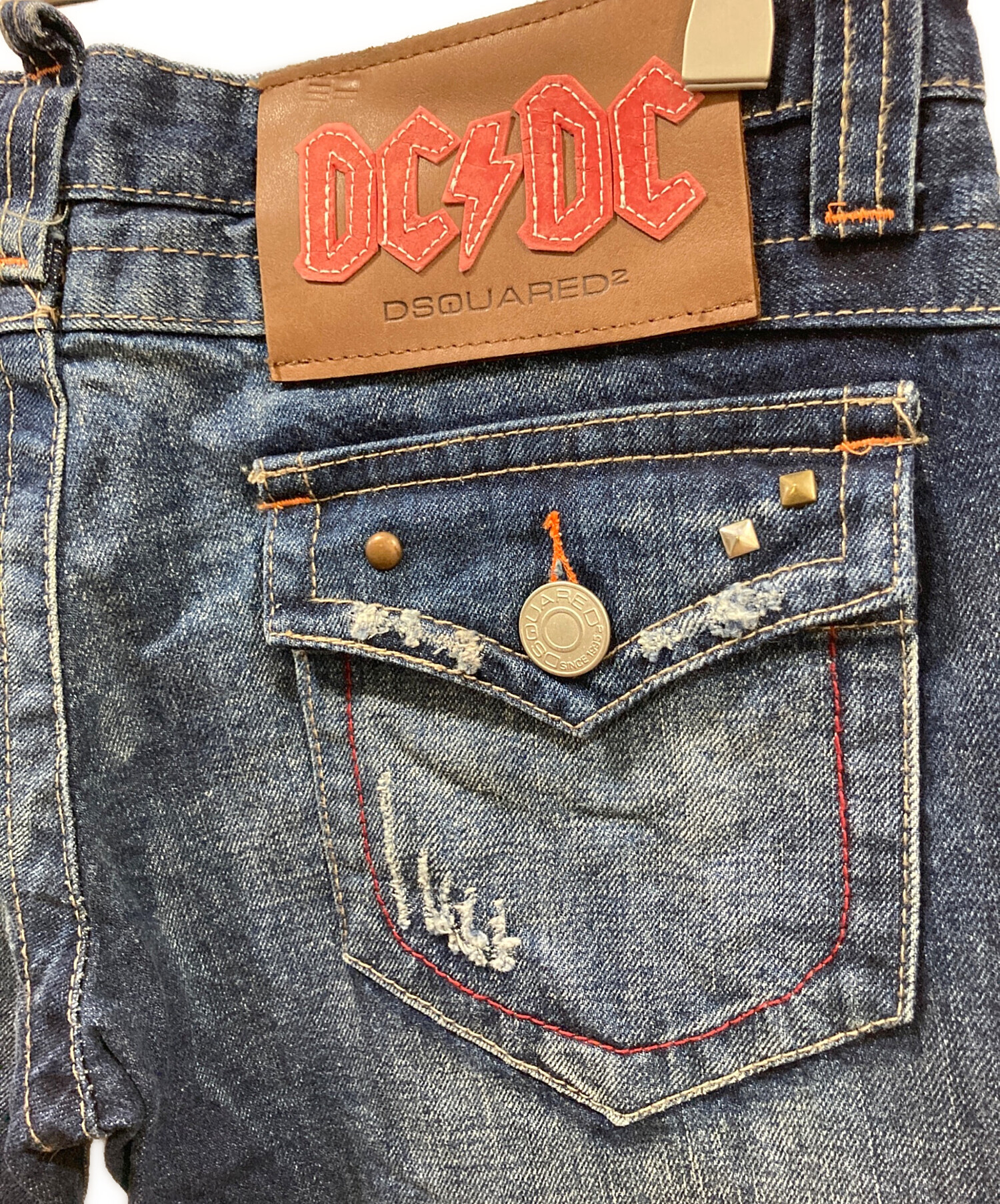 中古・古着通販】DSQUARED2 (ディースクエアード) 刺繍デニムパンツ