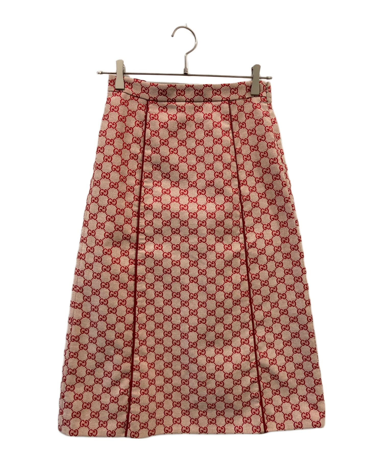 中古・古着通販】GUCCI (グッチ) GG柄 ロング タイトスカート ピンク 