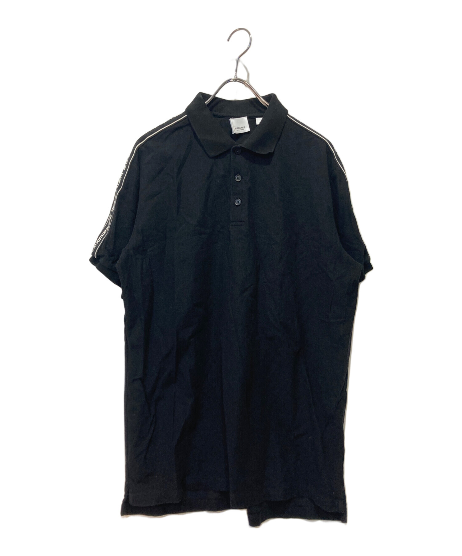 中古・古着通販】BURBERRY (バーバリー) ポロシャツ ブラック サイズ 