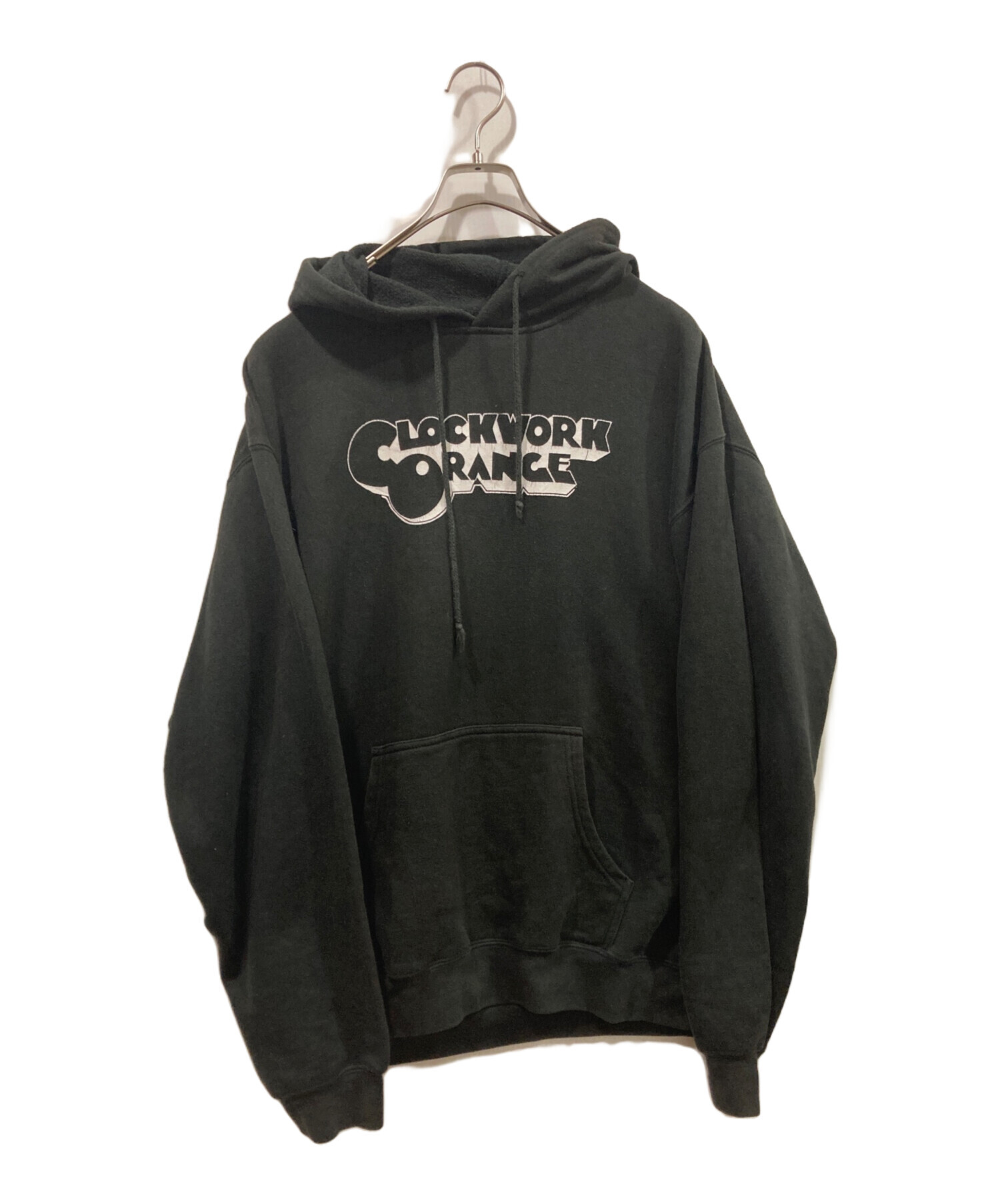 中古・古着通販】ST (ー) プリントパーカー ブラック サイズ:XL 