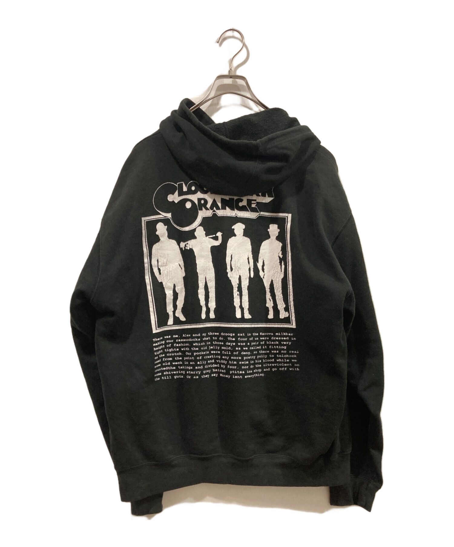 中古・古着通販】ST (ー) プリントパーカー ブラック サイズ:XL