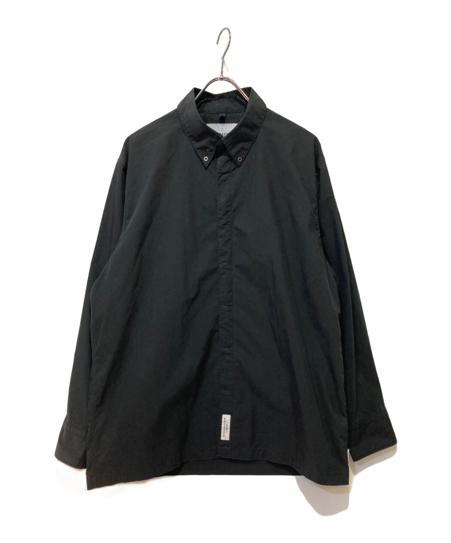 【美品】WTAPS ボタンダウンシャツ　Lサイズ 中古・古着通販】WTAPS (ダブルタップス) ボタンダウンシャツ ブラック