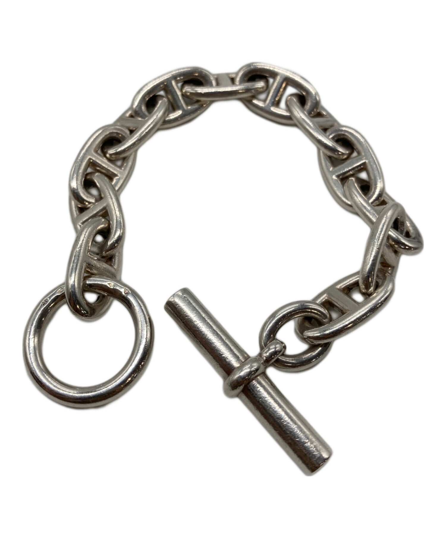 中古・古着通販HERMES ○美中古 HERMESエルメス シルバーブレスレット 