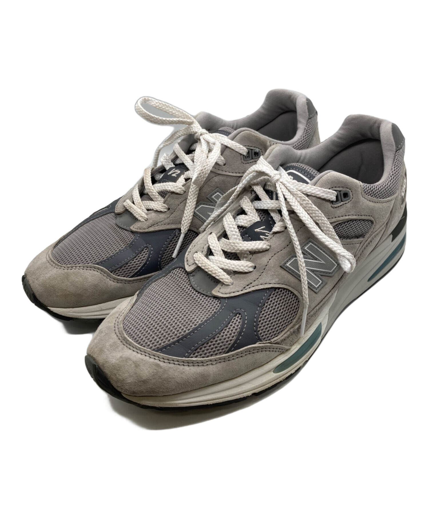 【新品未使用】New Balance V2 グレー スニーカー 中古・古着通販】NEW BALANCE (ニューバランス) 991v2 グレー サイズ