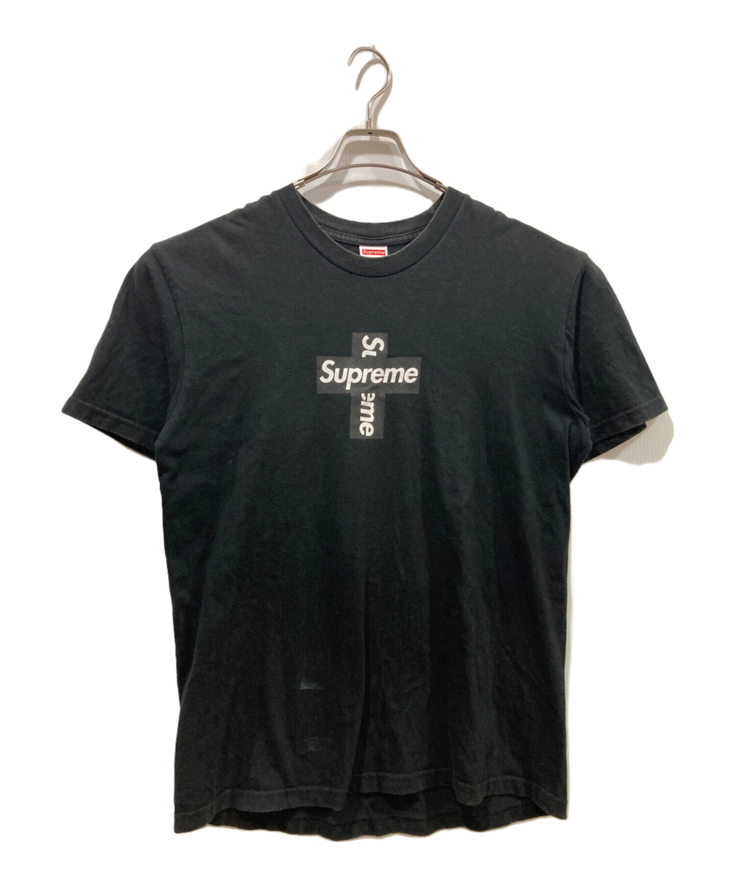 中古・古着通販】Supreme (シュプリーム) Cross Box Logo Tee ブラック 