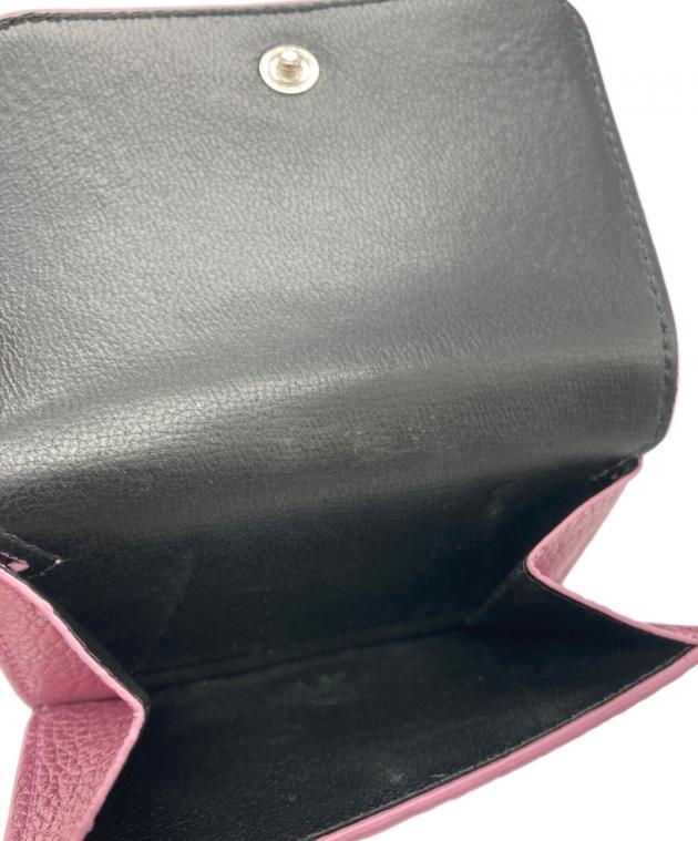 【未使用】BALENCIAGA 三つ折り財布 ピンク/ブラック 中古・古着通販】BALENCIAGA (バレンシアガ) 3つ折り財布 ピンク