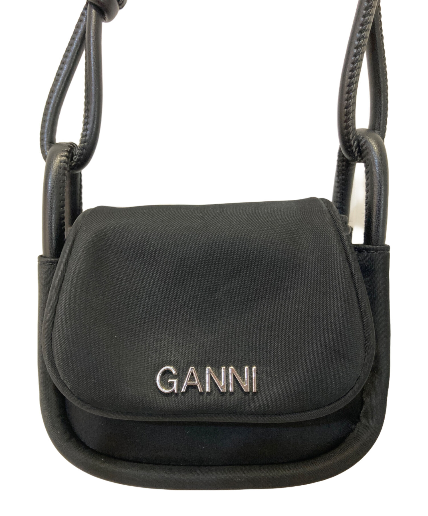 中古・古着通販】Ganni (ガニー) Knot Mini Flap Over ブラック 