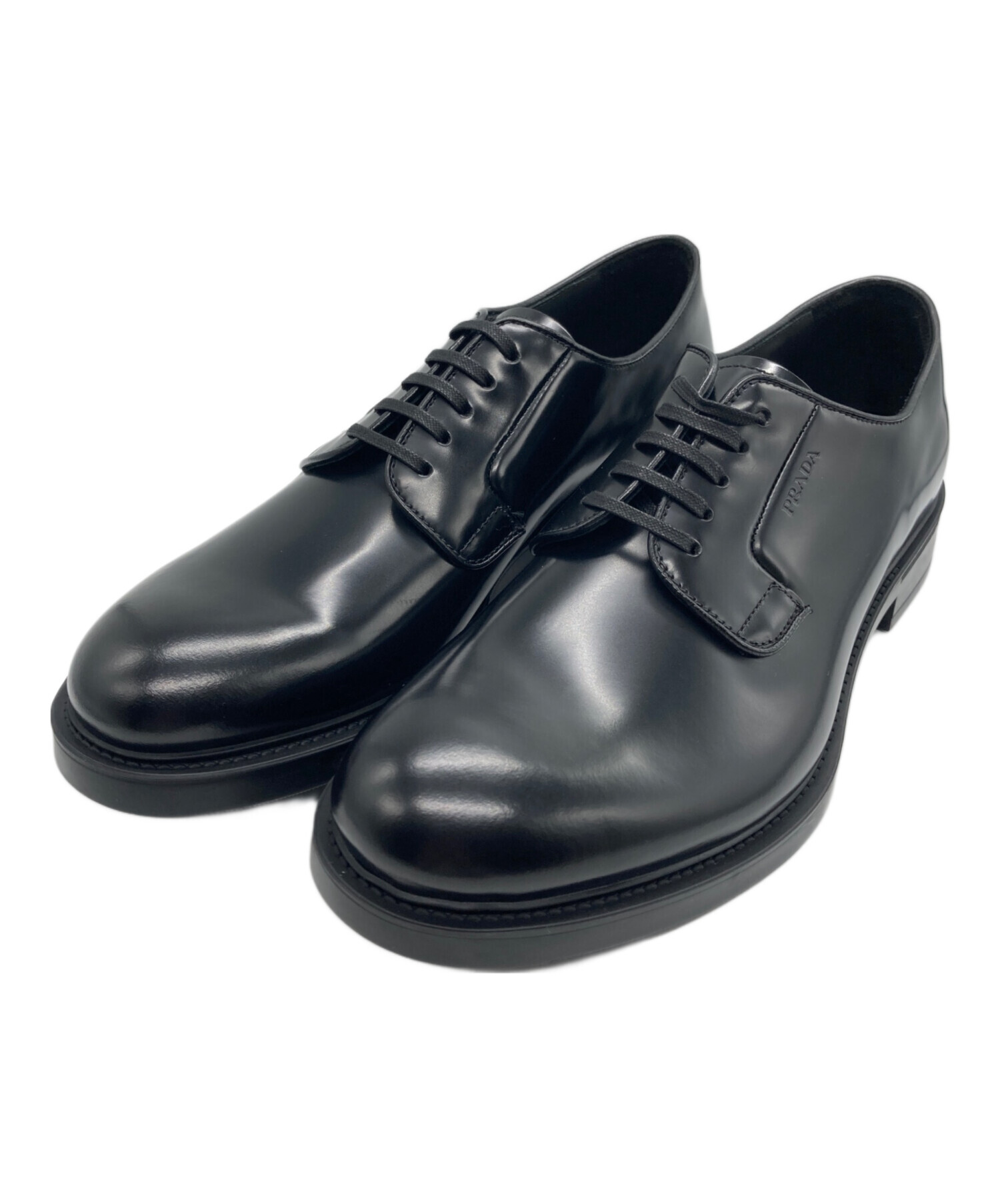 中古・古着通販】PRADA (プラダ) ブラッシュドレザー レースアップ