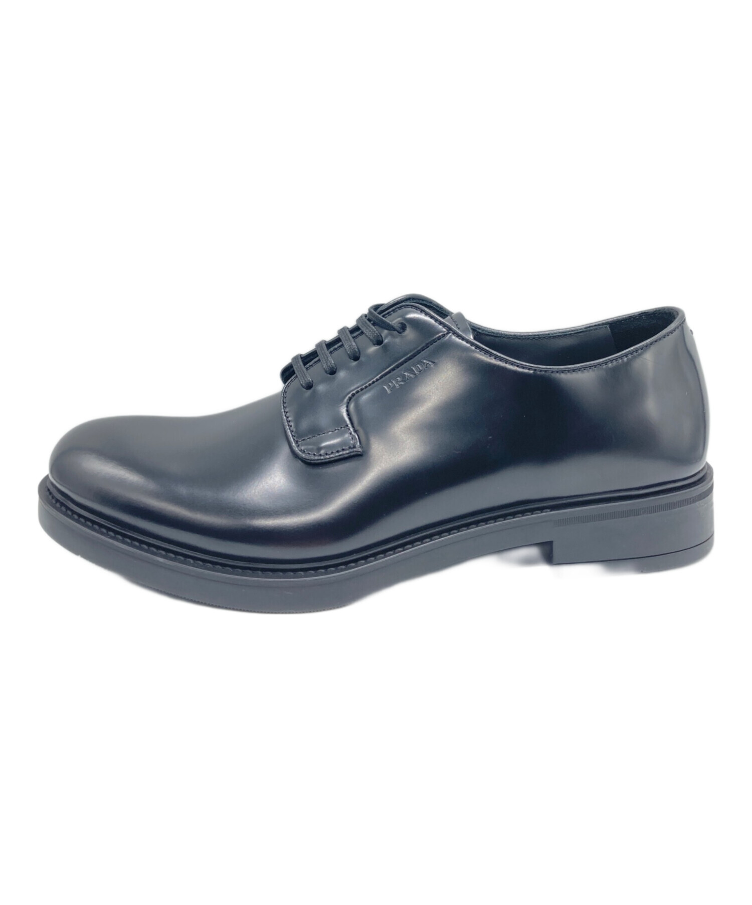 中古・古着通販】PRADA (プラダ) ブラッシュドレザー レースアップ 