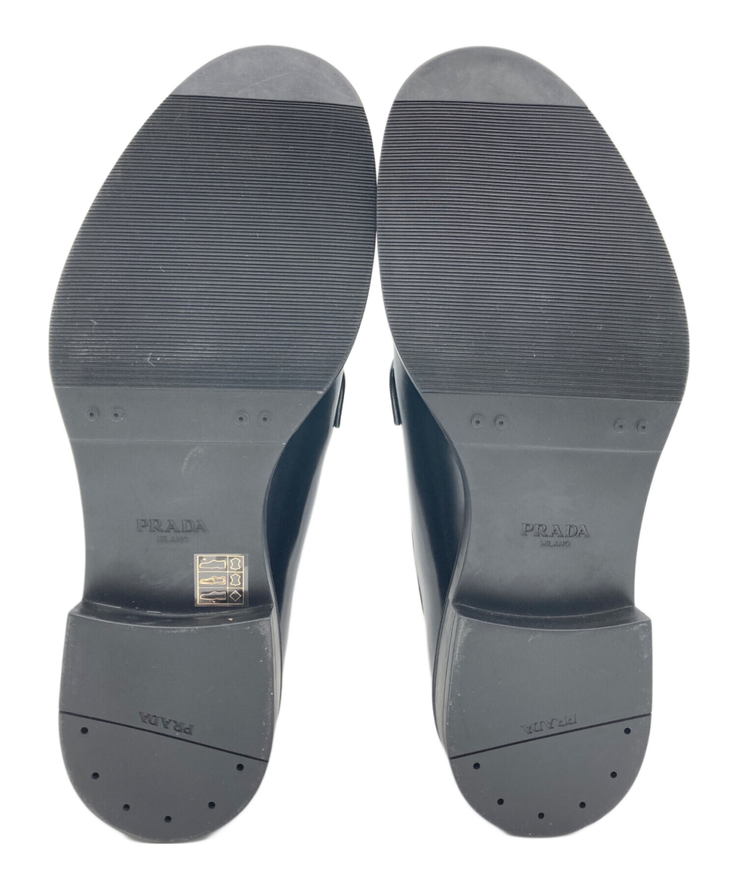 中古・古着通販】PRADA (プラダ) ブラッシュドレザー レースアップ 