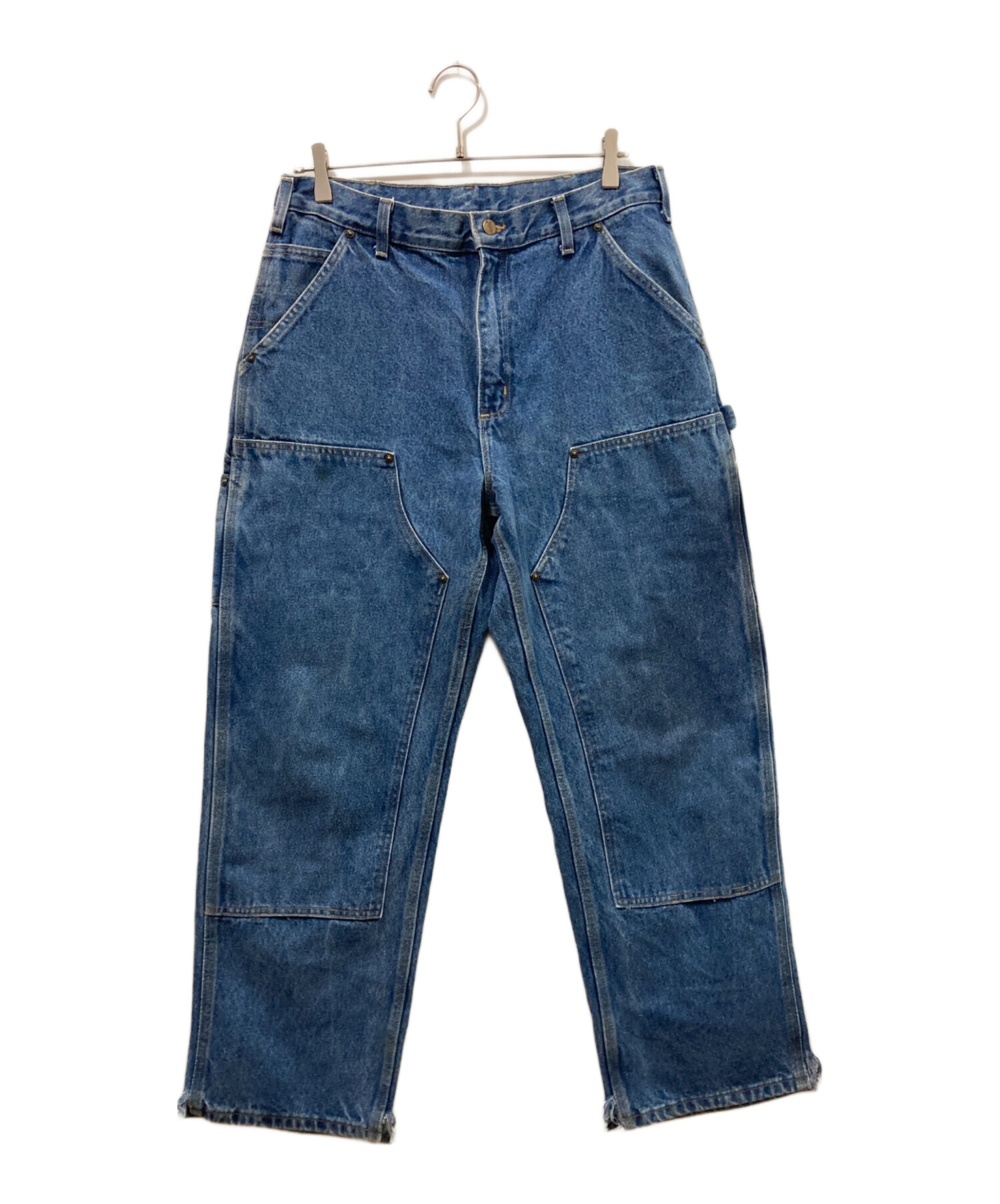 中古・古着通販】CarHartt (カーハート) ダブルニーパンツ ブルー