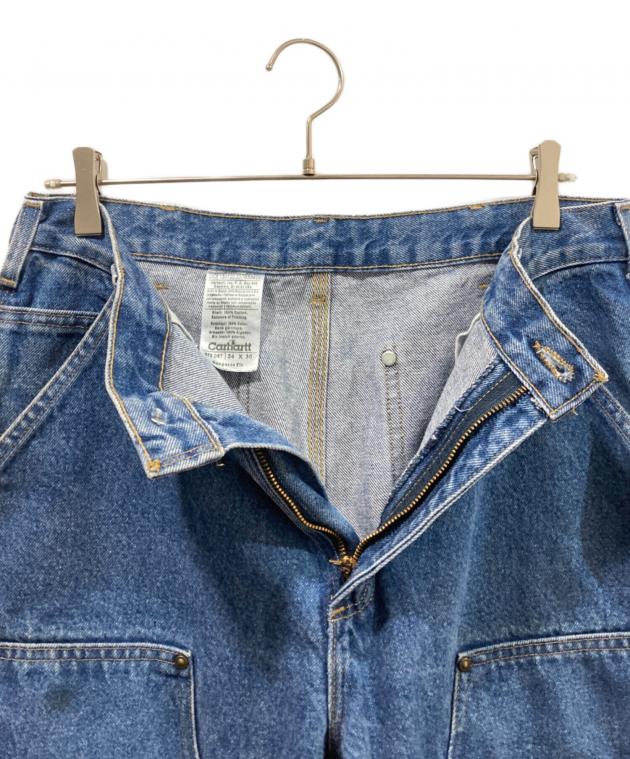 中古・古着通販】CarHartt (カーハート) ダブルニーパンツ ブルー
