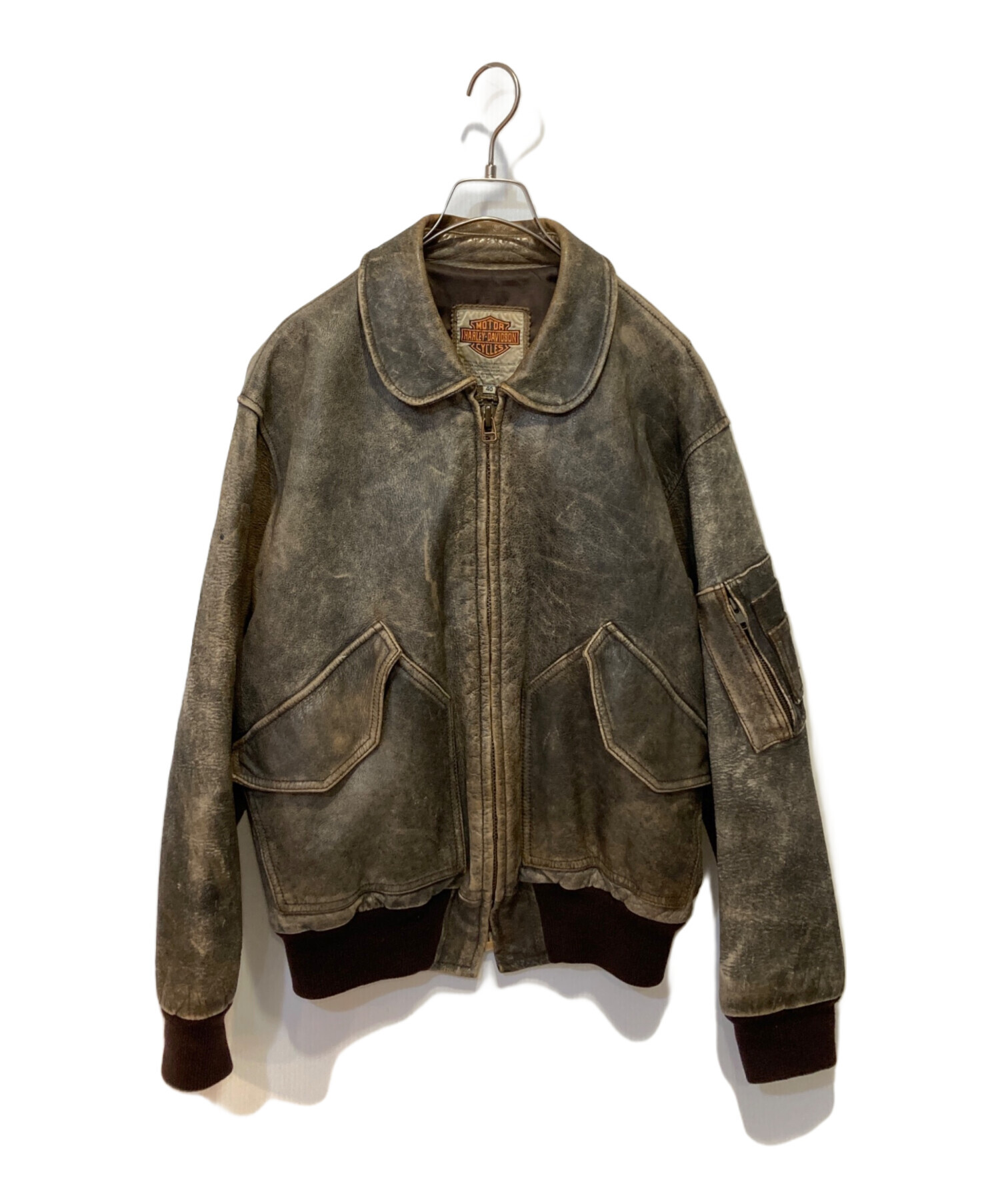 中古・古着通販】HARLEY-DAVIDSON (ハーレーダビッドソン) レザー 
