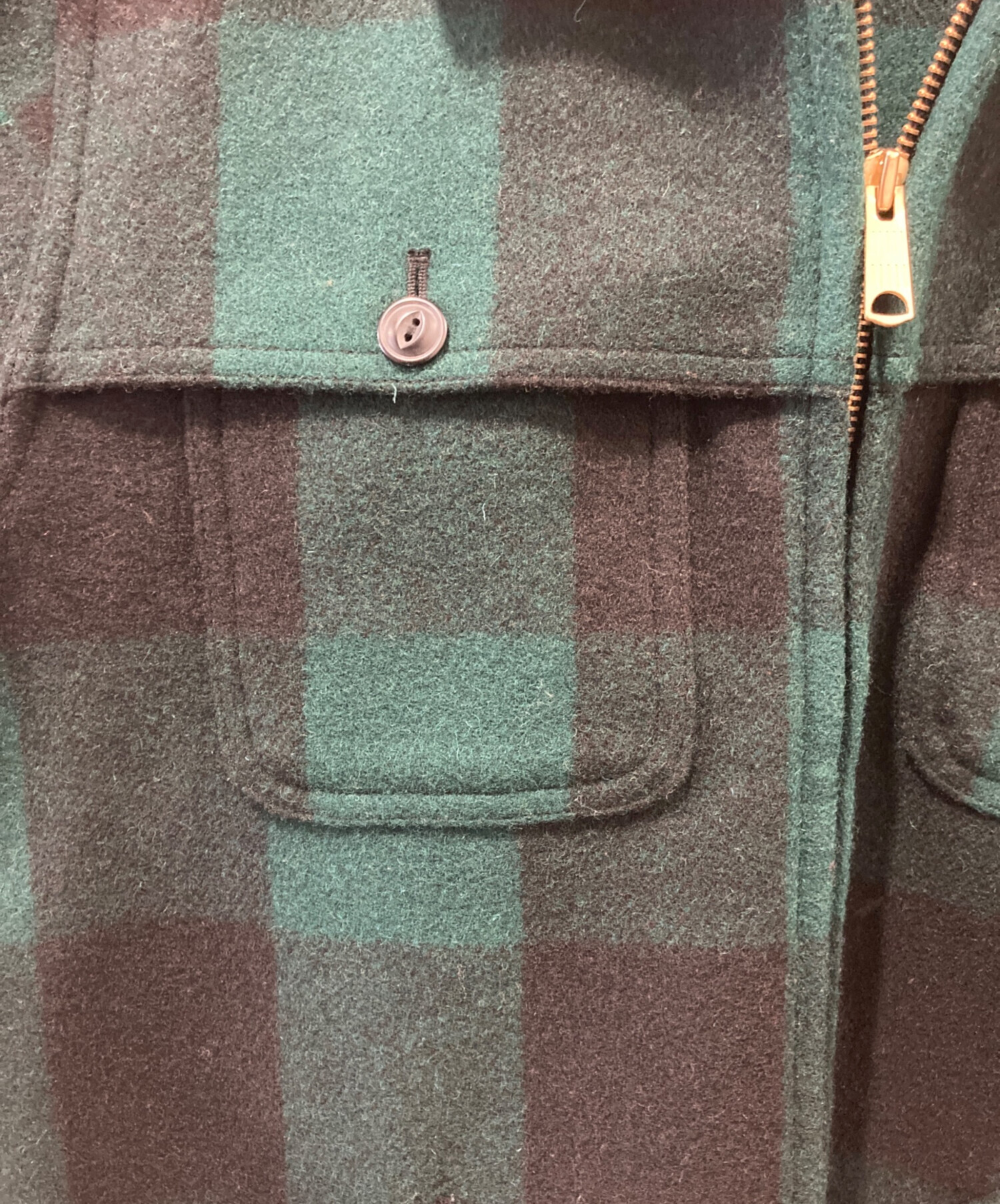 中古・古着通販】L.L.Bean (エルエルビーン) ウールチェックCPO 
