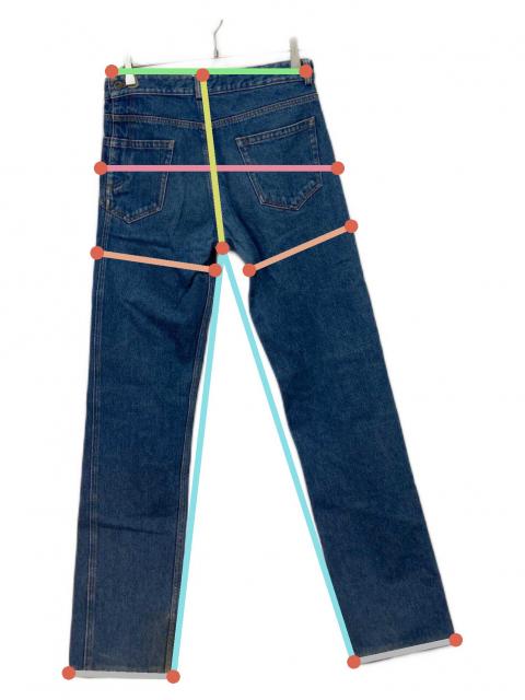 中古・古着通販】Y/PROJECT (ワイ プロジェクト) デニムパンツ ブルー