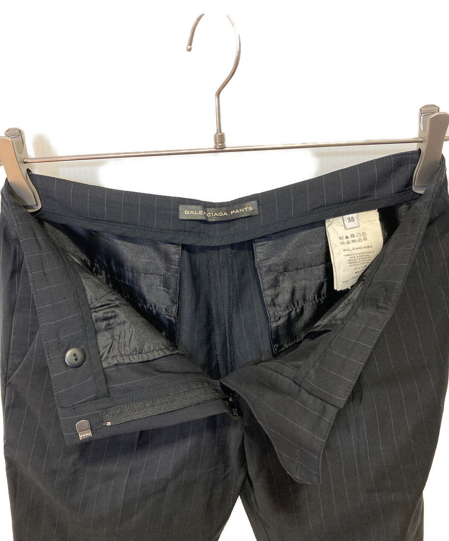 中古・古着通販】BALENCIAGA (バレンシアガ) スラックス ネイビー