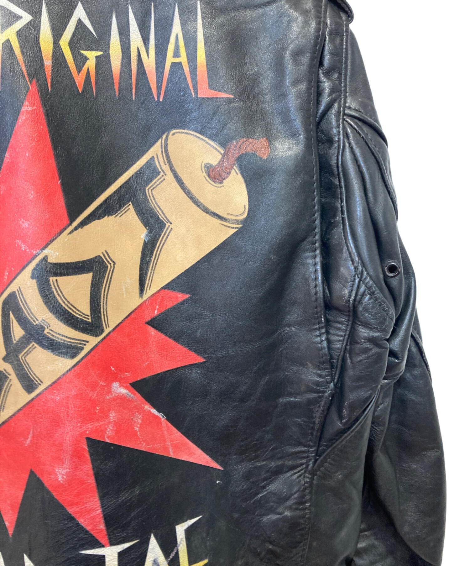 中古・古着通販】Schott (ショット) ライダースジャケット ブラック