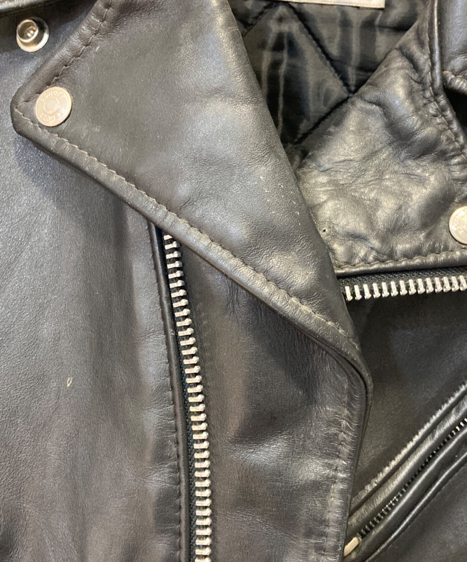 中古・古着通販】Schott (ショット) ライダースジャケット ブラック