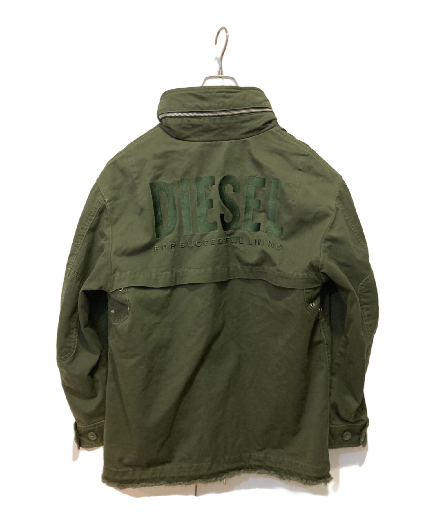 中古・古着通販】DIESEL (ディーゼル) ミリタリージャケット グリーン