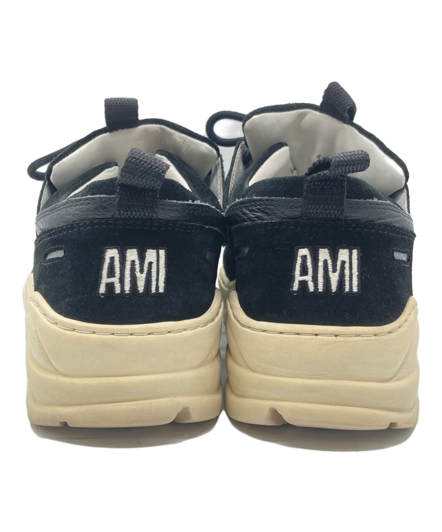 中古・古着通販】ami (アミ) ローカットスニーカー ブラック サイズ:41 