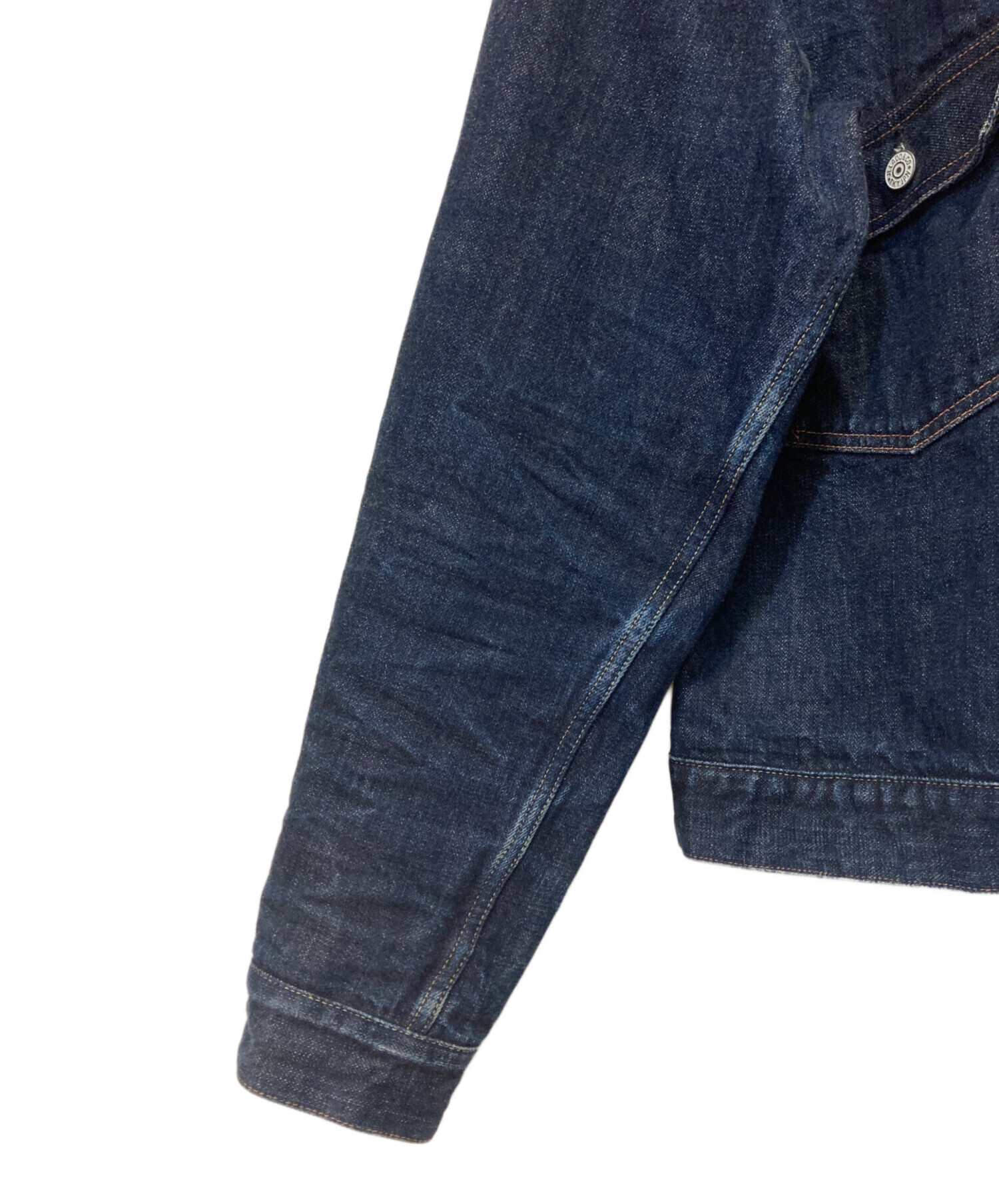 【美品中古】ジェラード　ストライプデニムジャケット サイズ42 美品中古】ジェラード ストライプデニムジャケット サイズ42 美品中古