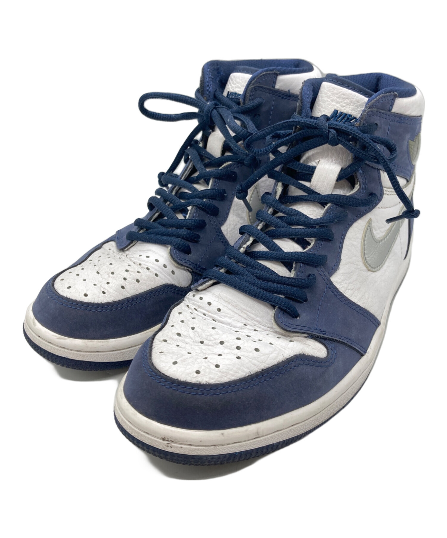中古・古着通販】NIKE (ナイキ) AIR JORDAN 1 HIGH OG CO JP ネイビー 