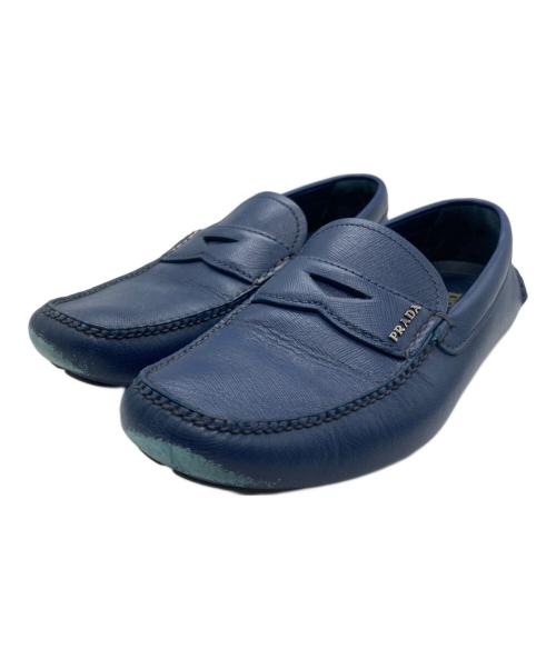 値下げ　PRADA ネイビー モカシン　ドライビングシューズ 3003008414234033_01_6997w.jpeg