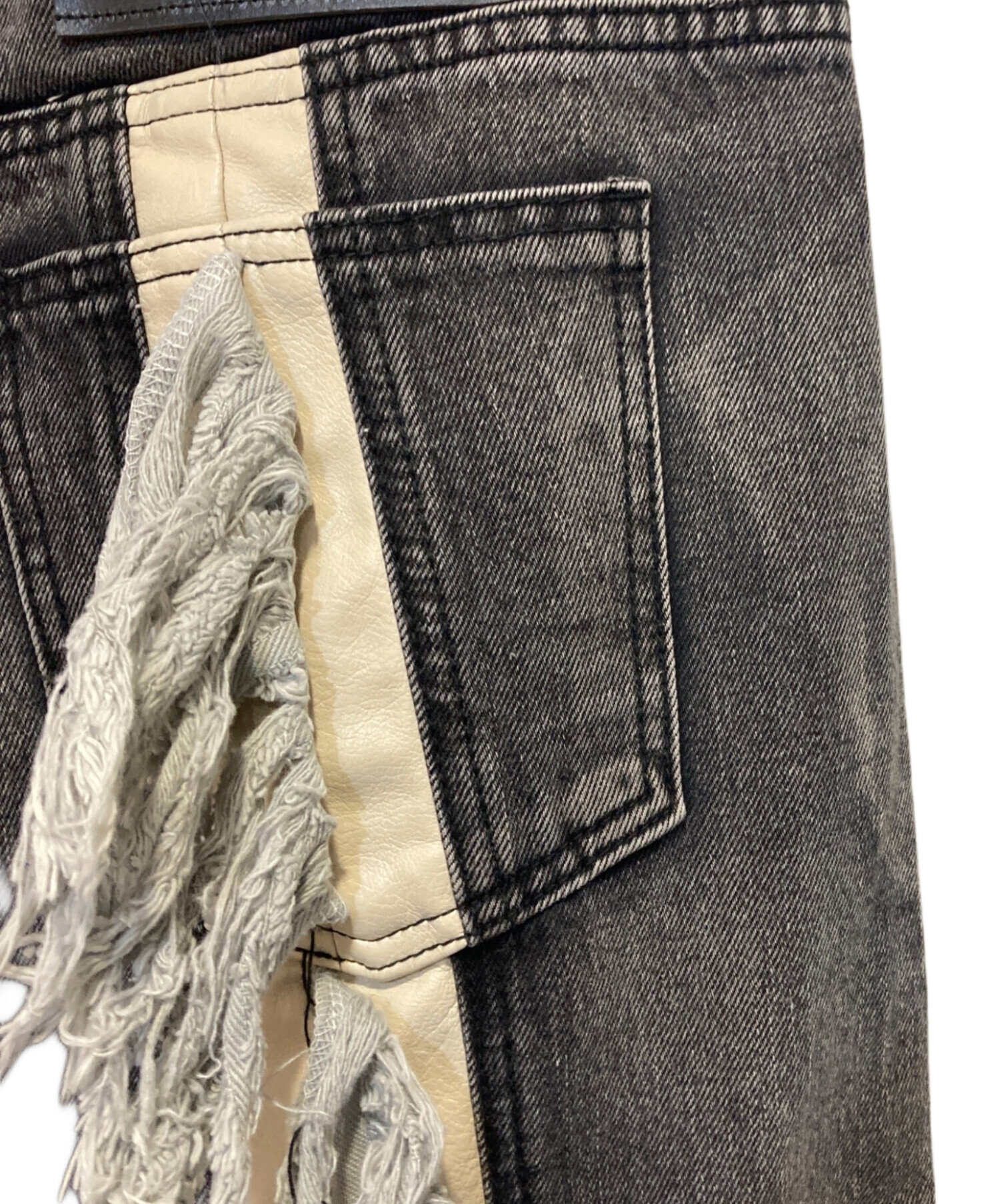 中古・古着通販】THUG CLUB (サグ クラブ) Mohican Leather Denim 