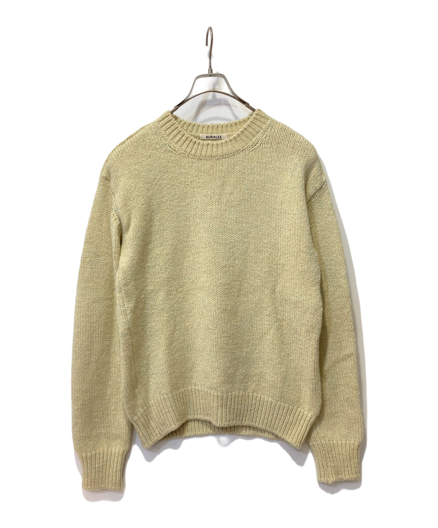 中古・古着通販】AURALEE (オーラリー) SILK WOOL CAMEL MIX KNIT P/O 