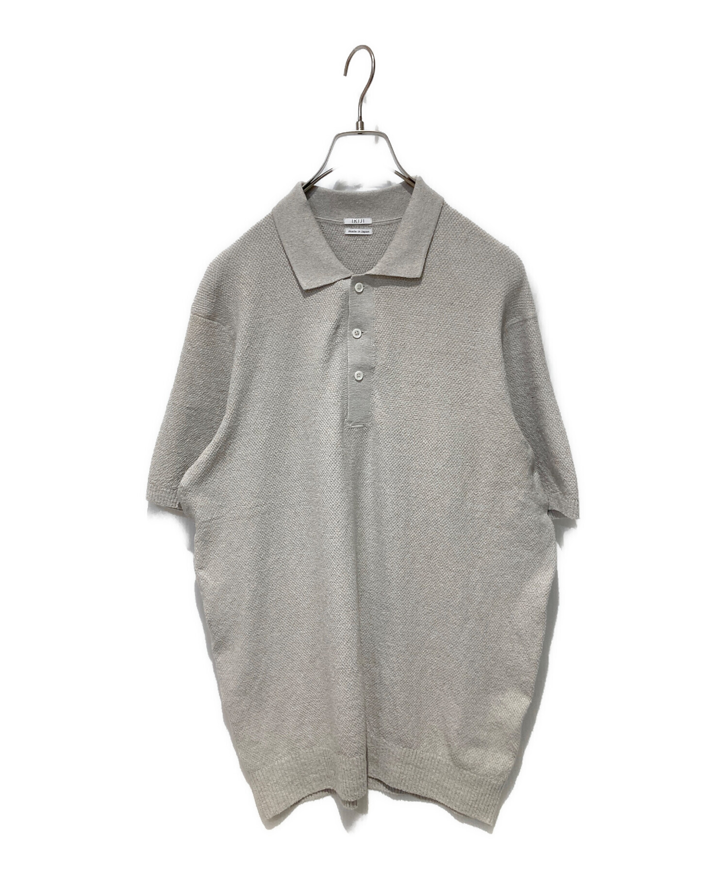 中古・古着通販】IKIJI (イキジ) Molded Poloshirt グレー サイズ:XL