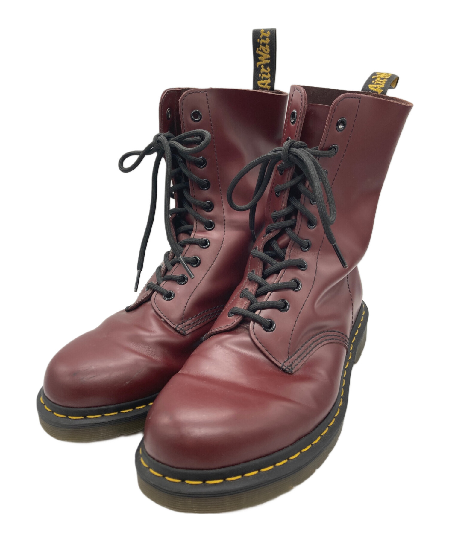 【未使用】ドクターマーチン　KENDRA チェリーレッド　10ホール　25cm 中古・古着通販】Dr.Martens (ドクターマーチン) 10ホールブーツ