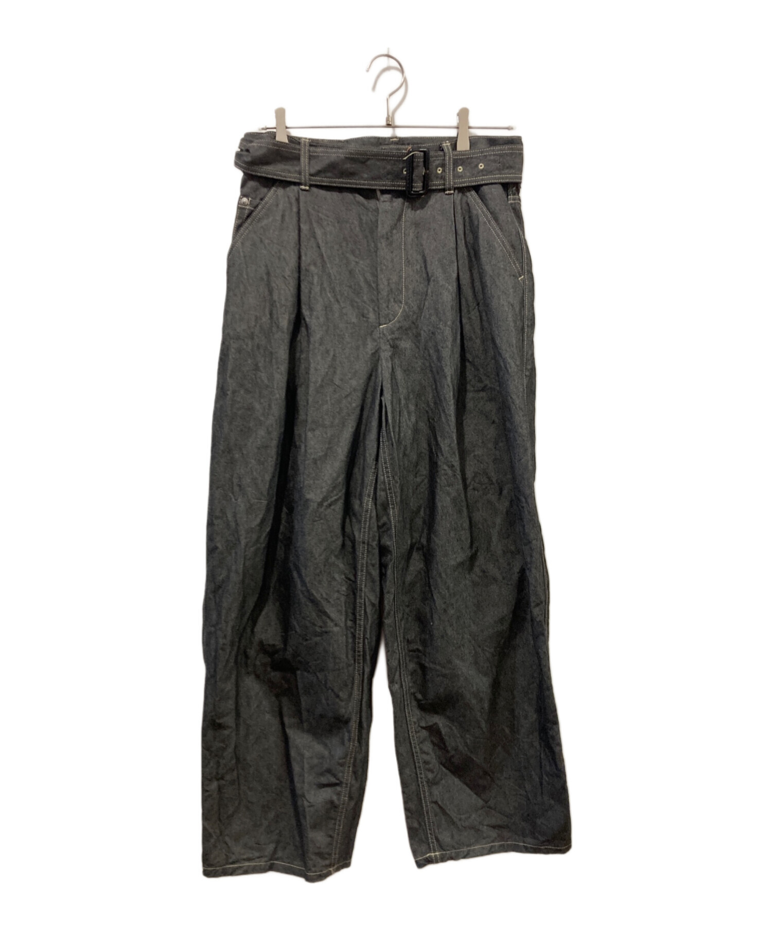 中古・古着通販】THE RERACS (ザ リラクス) THE BELTED WIDE DENIM 