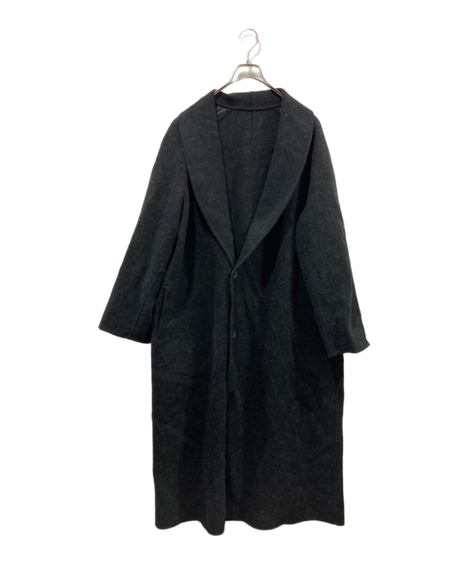 中古・古着通販】LIDnM (リドム) SHAWL COLLAR REVER COAT ブラック