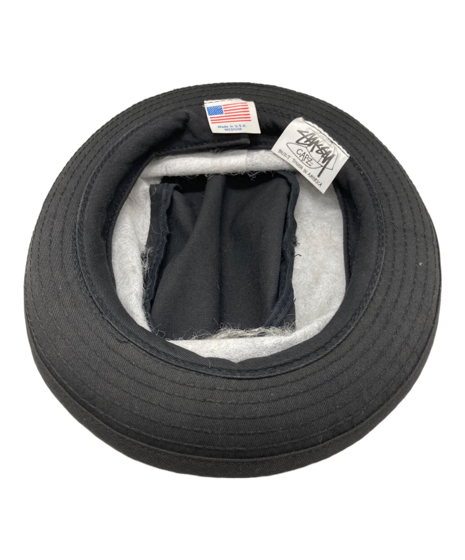 中古・古着通販】stussy (ステューシー) ポークパイハット ブラック