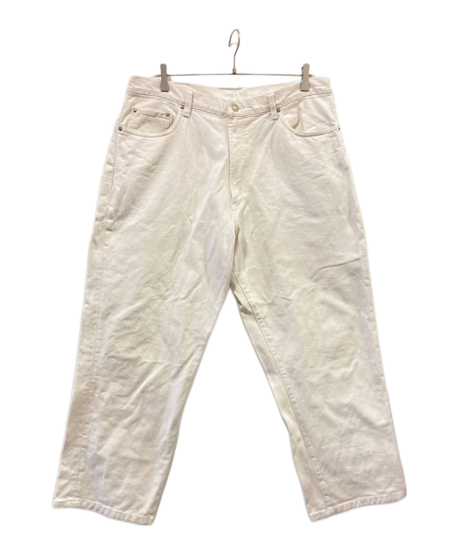 中古・古着通販】RRL (ダブルアールエル) ワイドデニムパンツ ホワイト