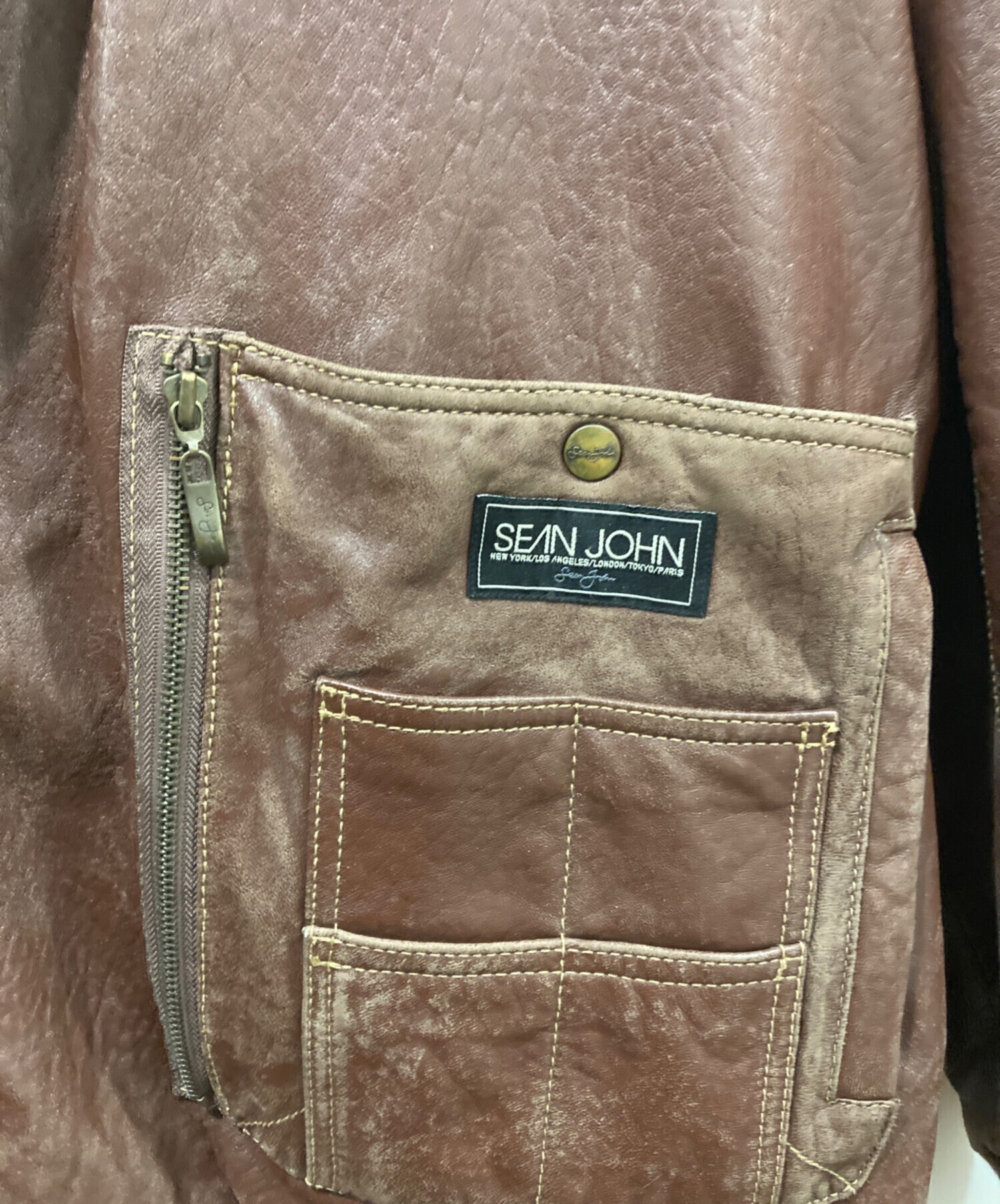 中古・古着通販】SEAN JOHN (ショーンジョン) レザージャケット