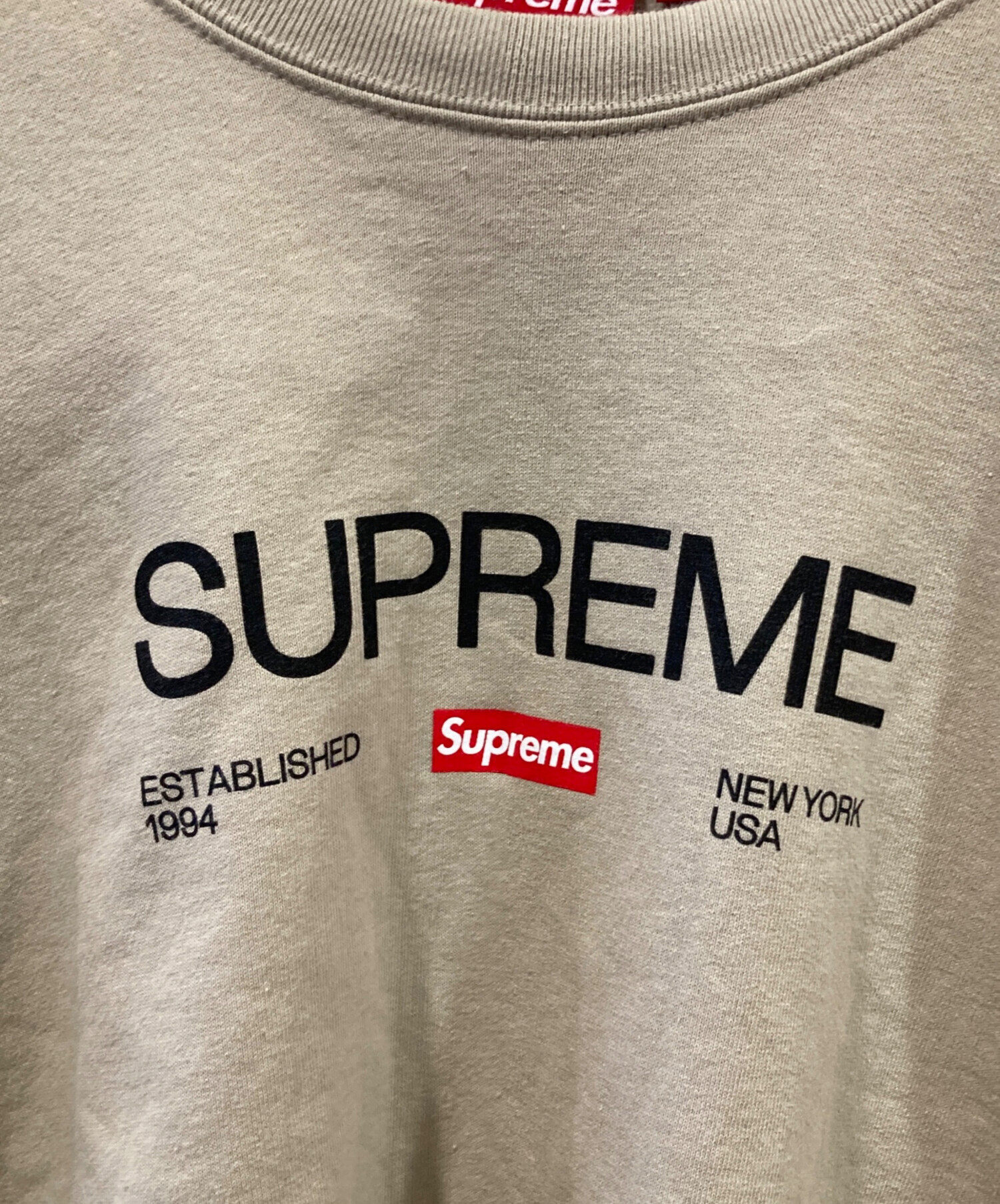 中古・古着通販】SUPREME (シュプリーム) Established Crewneck 中古・古着通販】SUPREME (シュプリーム) Established Crewneck