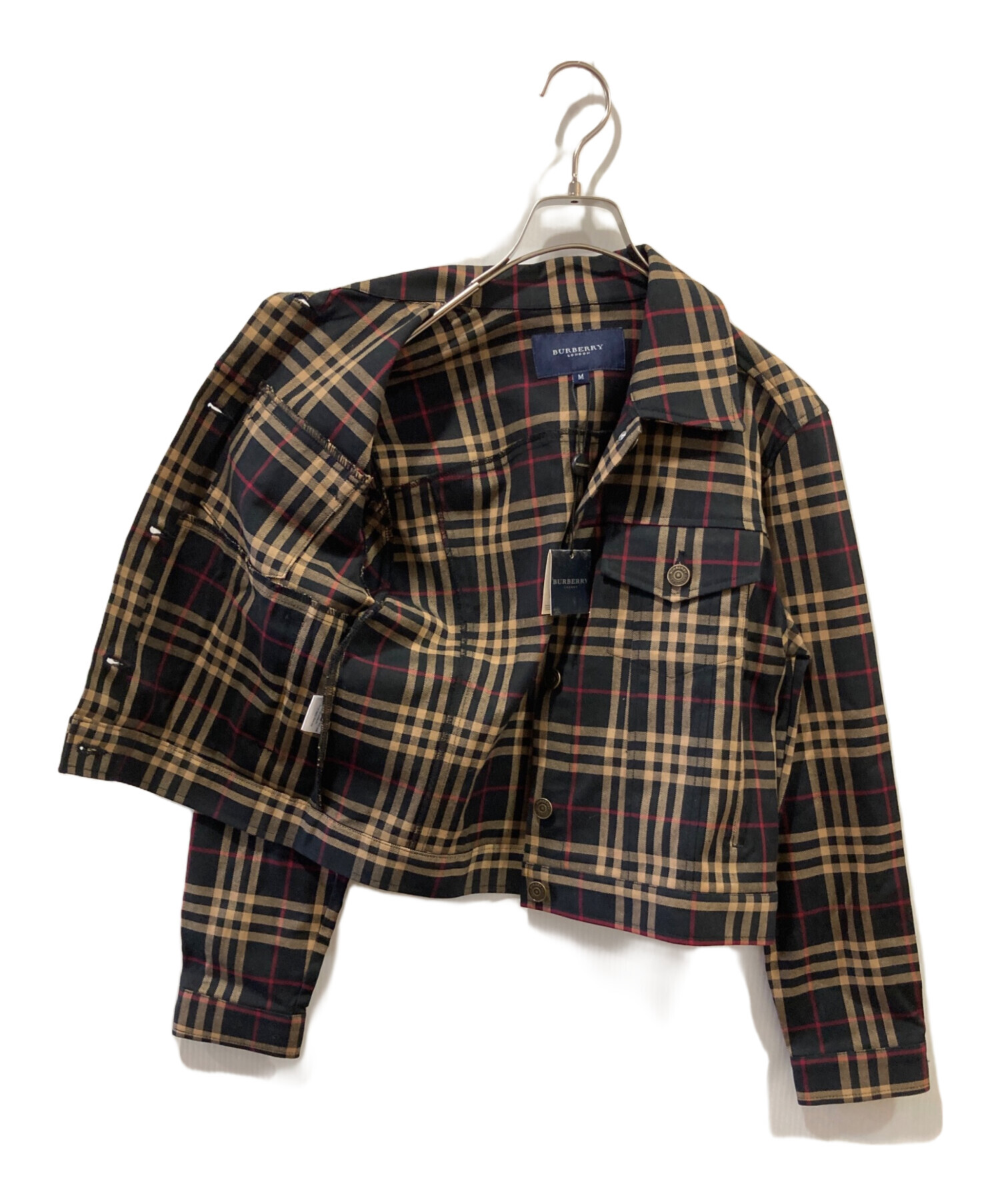 希少　BURBERRY LONDON　ブラック　ジャケット ノバチェック　М 中古・古着通販】BURBERRY LONDON (バーバリーロンドン) ノバチェック