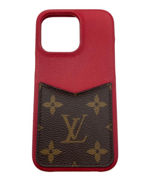 LOUIS VUITTON レザーケース レッド 中古・古着通販】LOUIS VUITTON (ルイ ヴィトン) iPhoneケース
