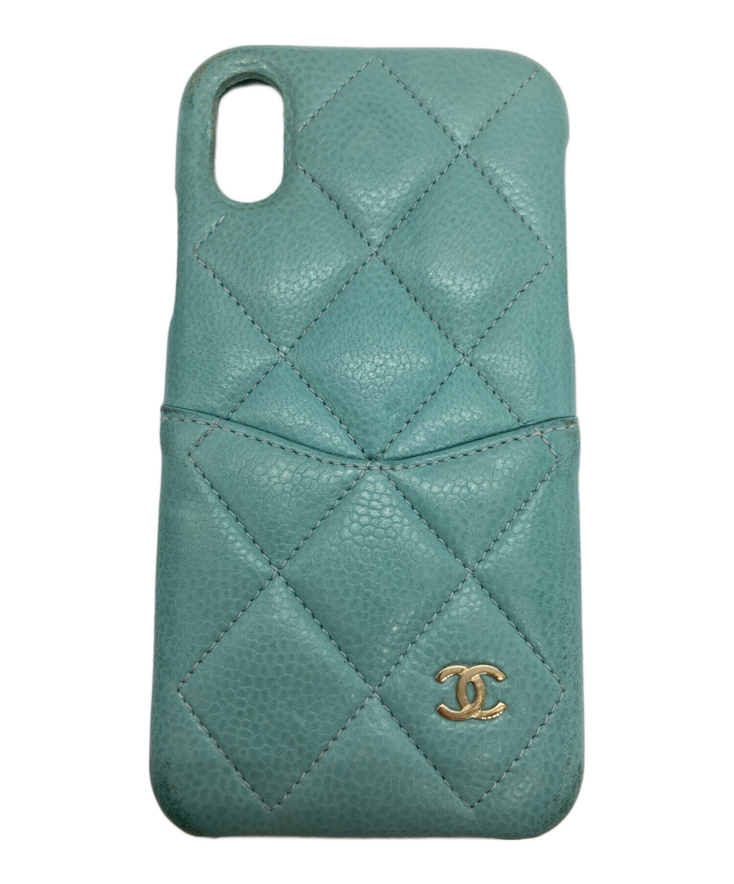 中古・古着通販】CHANEL (シャネル) iPhoneケース スカイブルー