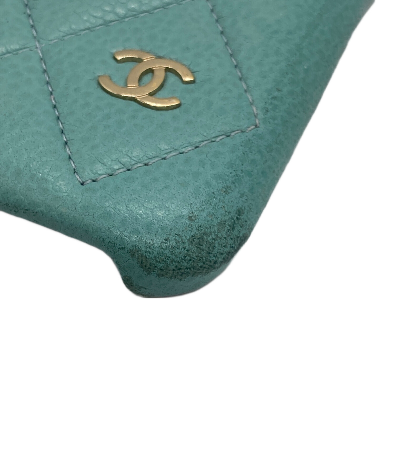 中古・古着通販】CHANEL (シャネル) iPhoneケース スカイブルー