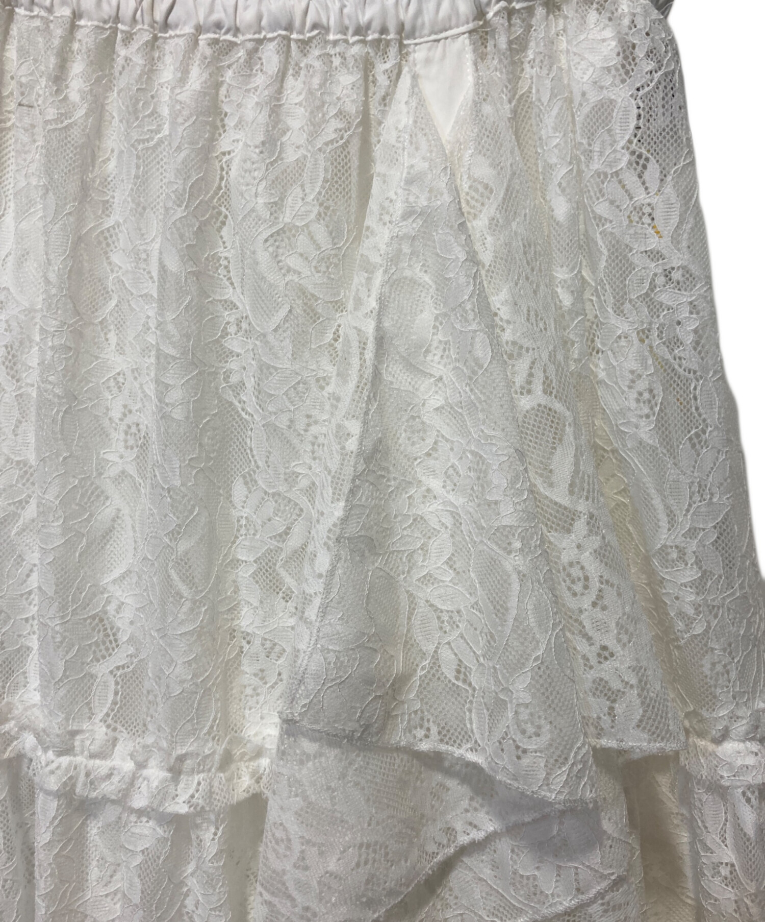 スカート WILLFULLY lace slit ruffle frill tiered 中古・古着通販】willfully (ウィルフリー) lace slit ruffle frill