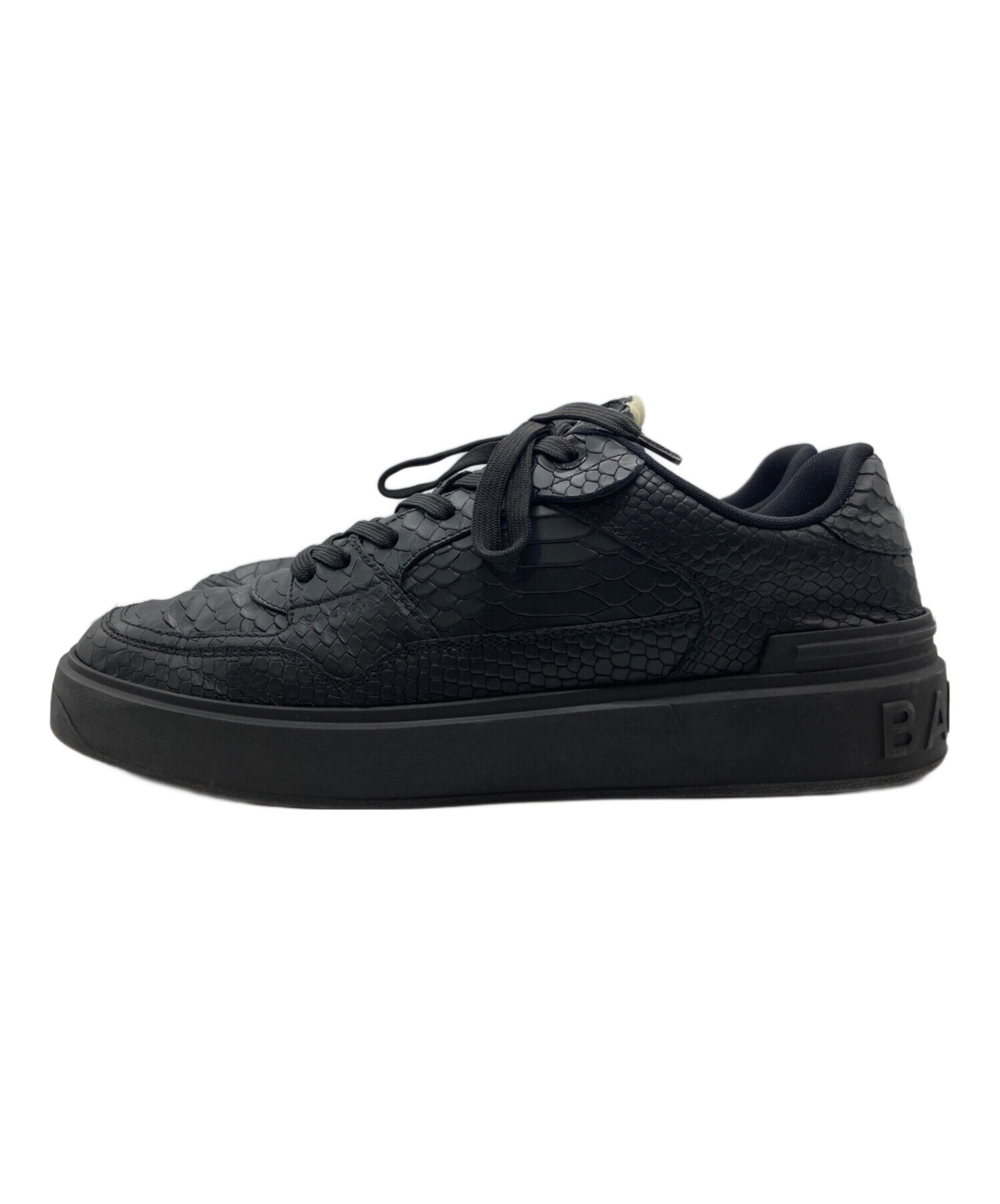 中古・古着通販】BALMAIN (バルマン) B-Court ブラック サイズ:42 