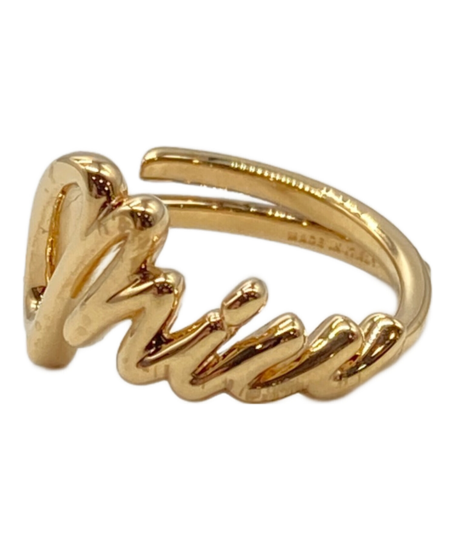 中古・古着通販】MIU MIU (ミュウミュウ) ロゴリング ゴールド サイズ